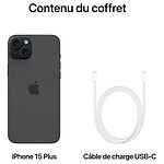 Smartphone Apple iPhone 15 Plus Noir - 256 Go - Autre vue Smartphone Apple iPhone 15 Plus Noir - 256 Go - Autre vue