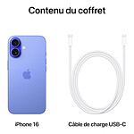 Smartphone Apple iPhone 16 Outremer - 512 Go - Autre vue Smartphone Apple iPhone 16 Outremer - 512 Go - Autre vue