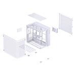 Boîtier PC Jonsbo TK-3 - Blanc - Autre vue Boîtier PC Jonsbo TK-3 - Blanc - Autre vue