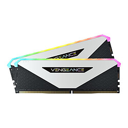 Corsair Vengeance RGB RT White - 2 x 32 Go (64 Go) - DDR4 3200 MHz - CL16 Corsair Vengeance RGB RT White - 2 x 32 Go (64 Go) - DDR4 3200 MHz - CL16