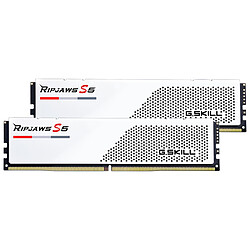 G.Skill Ripjaws S5 White - 2 x 16 Go (32 Go) - DDR5 6000 MHz - CL32 G.Skill Ripjaws S5 White - 2 x 16 Go (32 Go) - DDR5 6000 MHz - CL32
