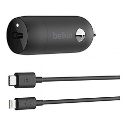 Belkin Boost Charge Chargeur de voiture - port USB-C (20 W) + câble USB-C vers Lightning 1 m Belkin Boost Charge Chargeur de voiture - port USB-C (20 W) + câble USB-C vers Lightning 1 m