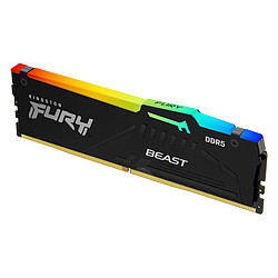 Kingston Fury Beast RGB - 1 x 32 Go (32 Go) - DDR5 6000 MHz - CL40 Kingston Fury Beast RGB - 1 x 32 Go (32 Go) - DDR5 6000 MHz - CL40