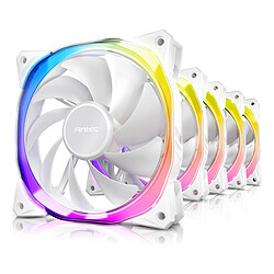Antec Fusion 120 ARGB - Blanc - Pack de 5 + contrôleur Antec Fusion 120 ARGB - Blanc - Pack de 5 + contrôleur