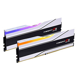 G.Skill Trident Z5 Neo RGB White - 2 x 16 Go (32 Go) - DDR5 6000 MHz - CL26 G.Skill Trident Z5 Neo RGB White - 2 x 16 Go (32 Go) - DDR5 6000 MHz - CL26