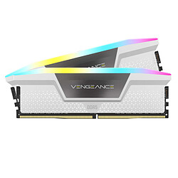 Corsair Vengeance RGB White - 2 x 16 Go (32 Go) - DDR5 6400 MHz - CL32