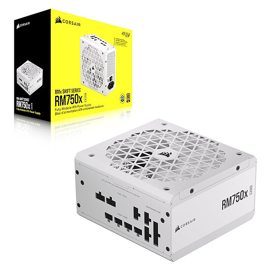 Alimentation PC Corsair RM750x SHIFT - Blanc