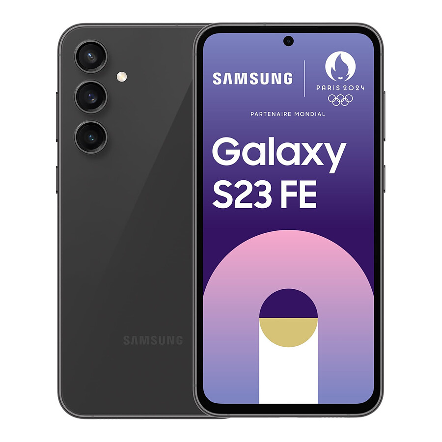 Smartphone reconditionné Samsung Galaxy S23 FE 5G (Graphite) - 128 Go - 8 Go · Reconditionné