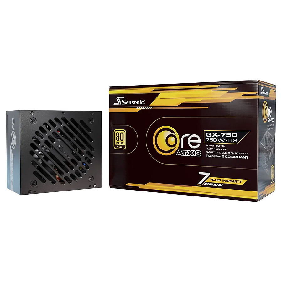 Alimentation PC Seasonic CORE GX ATX 3 (2024) 750 W - Noir