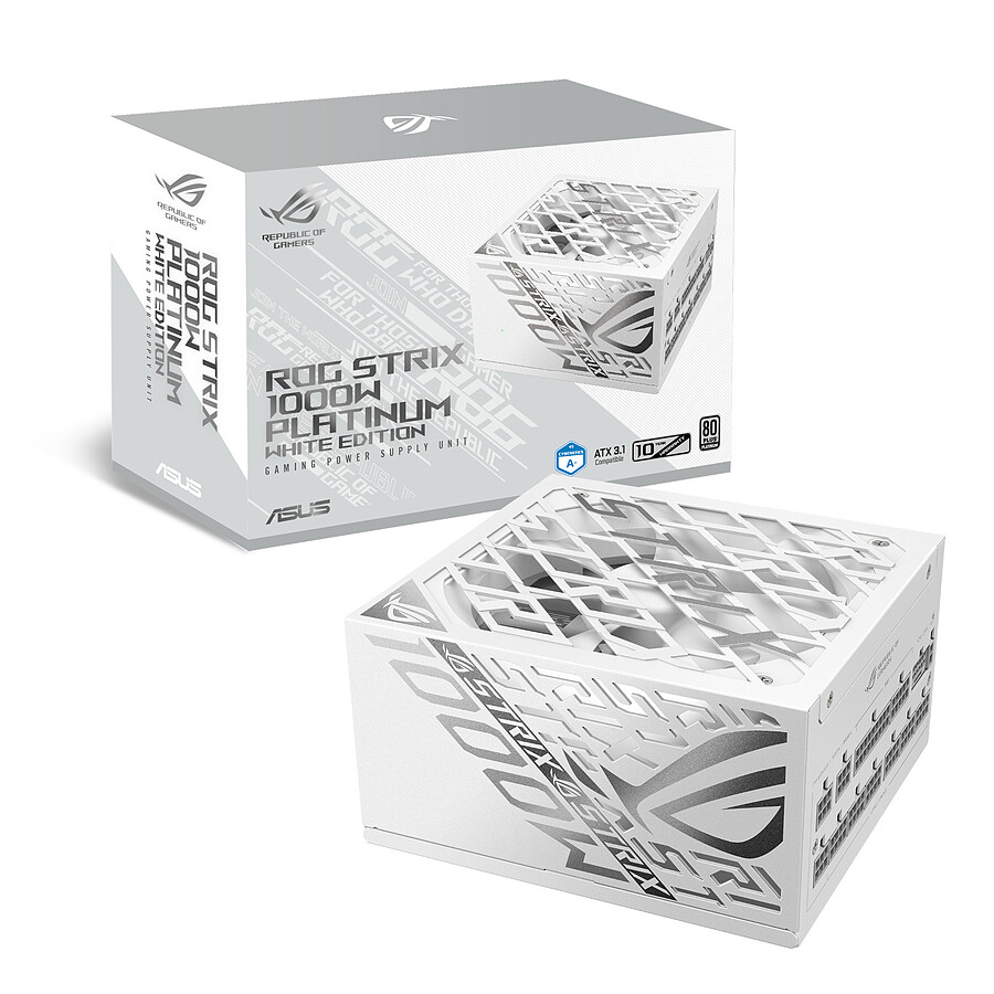 Alimentation PC Asus ROG Strix 1000P - Blanc
